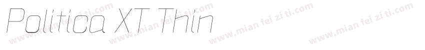 Politica XT Thin字体转换